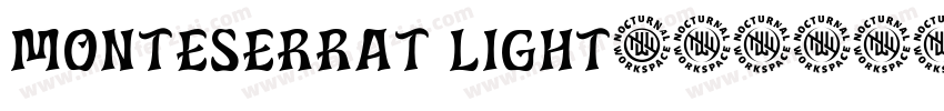 Monteserrat Light字体转换